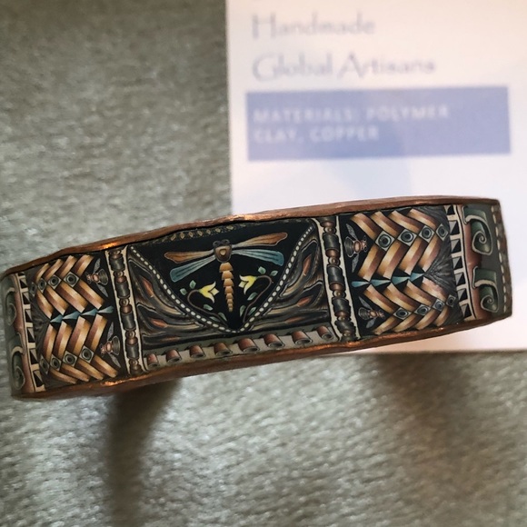 Dragonfly Copper Cuff